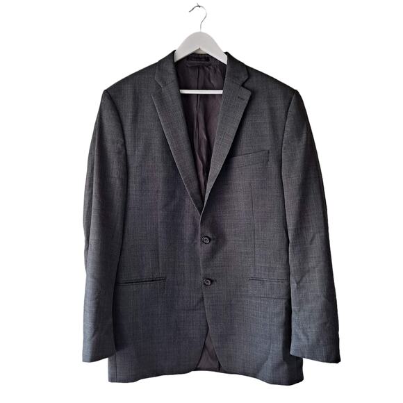 Ralph Lauren Mens 100% Wool Gray Long Sleeve 2 Button Blazer - Size 44L